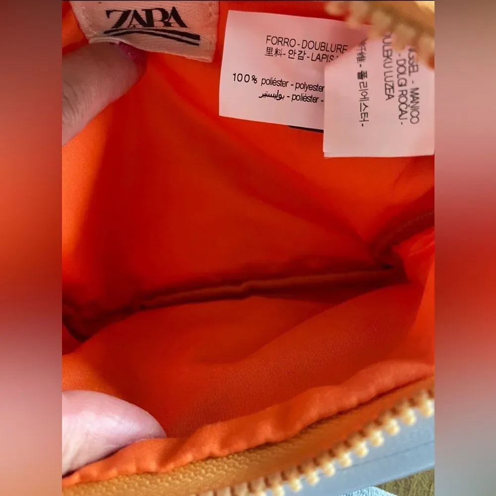 Zara 1975 Green and Orange toddler belt bag